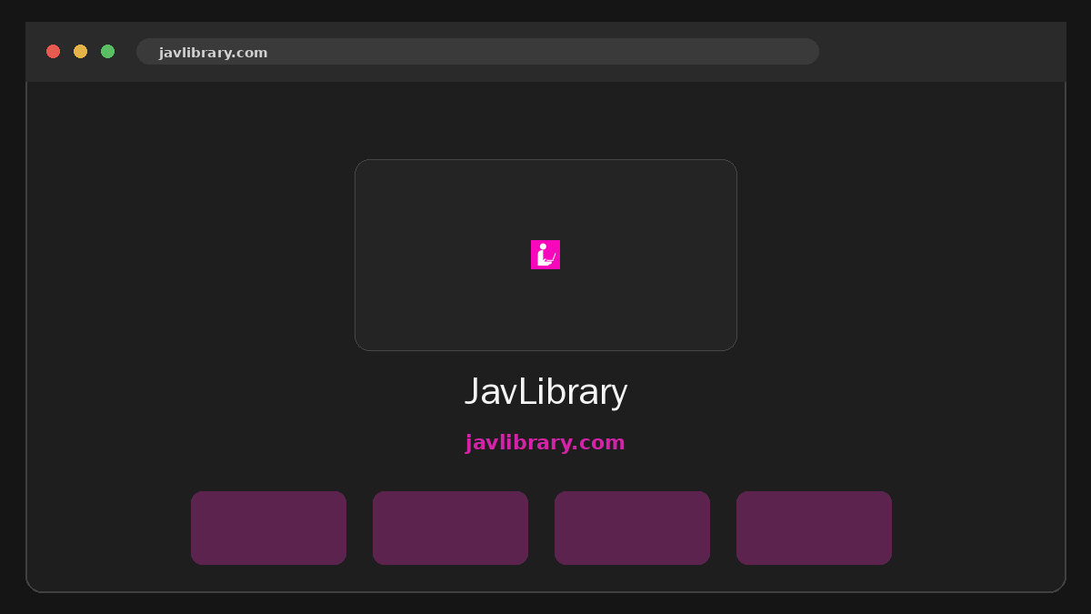 JavLibrary 웹사이트 미리보기
