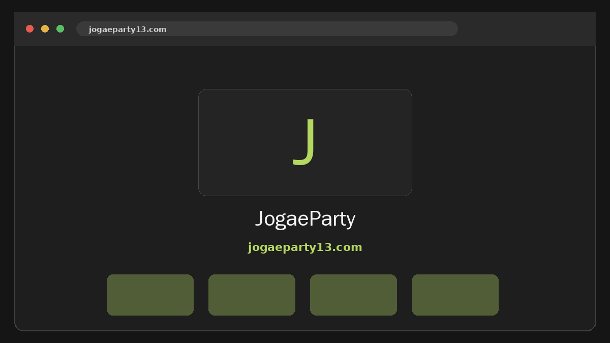 JogaeParty 웹사이트 미리보기