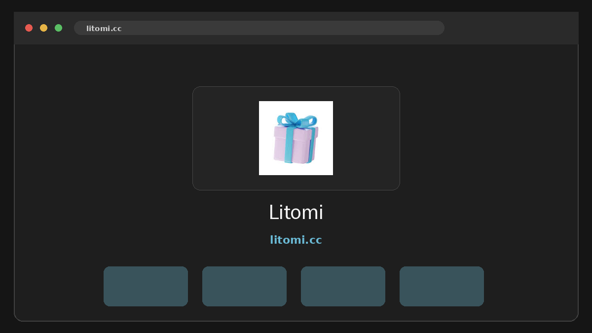 Litomi 웹사이트 미리보기